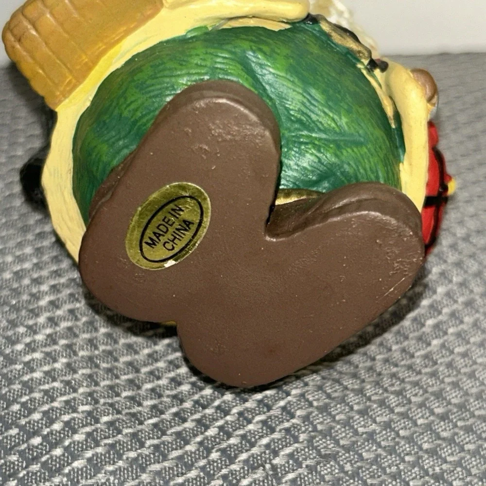 Santa Claus Fisherman Fishing‎ Resin Christmas Ornament 4